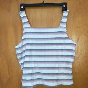 Striped crop top